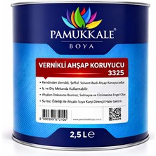 AlanSansli Pamukkale Ahşap Koruyucu Vernikli 2.5 Lt Kestane