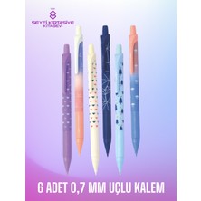 Bulut Desenli Cloud-X 0.7 mm Uçlu Kalem 6 Adet Set