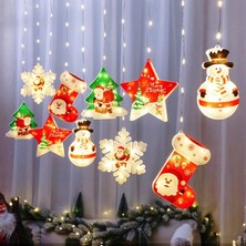 Oktay Sesal Noel Salkım LED Işık Yılbaşı Işıkları Salkım Işık 3.20 Metre Gün Işığı LED Işık Fişli Eklemeli