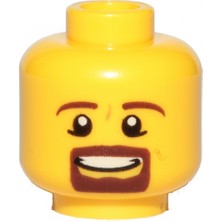 LEGO Minifigür Parçaları: Kafa: 3626PB0852