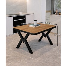 Avenza Living Modern 70X110 Yemek Masası | Minimal Tasarım Mutfak & Balkon Masası
