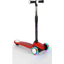 Işıklı/ledli Üç Teker Yükseklik Ayarlanabilir ve Katlanabilir Fren Sistemli Çocuk Scooter