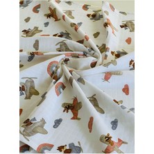 Özgürce Yumuşak ve Hafif 80X90 cm Müslin Bebek Battaniyesi, Oeko-Tex Sertifikalı