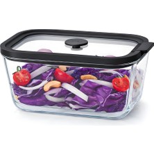 Edenza 1380 ml Cam Saklama Kabı – Kapaklı Sızdırmaz Erzak & Gıda Saklama Kavanozu