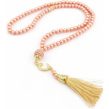 Begün 10 Adet Plastik Inci Vavlı Püsküllü Tesbih 99 Lu Namaz Tesbihi Hac Umre Mevlüt Hediyelik Çeyiz Dağıtmalık