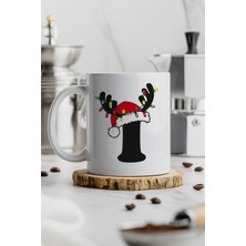 Yılbaşı Harf Baskılı Kupa Bardak, Kişiye Özel Harfli Seramik Kahve Çay Kupası, Yeni Yıl Hediye Kupa, Yılbaşı Temalı Baskılı Kupa Bardak