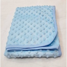 Özgürce Yumuşak Penye Kaplı Tek Katlı Nohut Desenli Bebek Battaniyesi 80X90CM