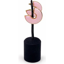 Pangu Lak Kaplama Akrilik Yarım Halka Küpe