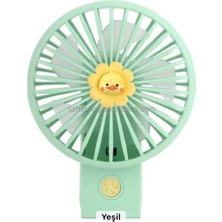 Durukar Şarjlı Katlanabilir El Fanı 3 Kademe Güçlü Pervane Fan Renkli