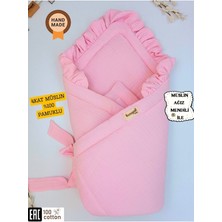 Özgürce Yumuşak 4 Kat Müslin Bebek Battaniyesi, %100 Pamuk, Organik, Doğal Uyku Kundağı