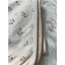 Özgürce Bebek Kırmızı Kiraz Desenli Yumuşak Penye Battaniye