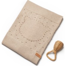 Özgürce Yumuşacık 85X85 cm Bebek Triko Battaniye, %100 Organik Pamuk, Konforlu Serisi