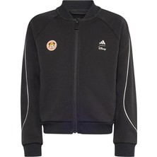 Adidas Çocuk Siyah Ceket Kapüşonlu Düz Desenli 7 - 8 Yaş Erkek Çocuk Sezonluk Ürün
