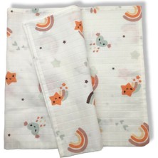 Özgürce Yumuşak Çok Amaçlı Bebek Müslin Bezi Battaniye 73X73 cm