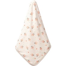 Özgürce Yumuşak ve Doğal Organik Pamuklu Bebek Battaniyesi, 80X85 Cm, Çift Kat