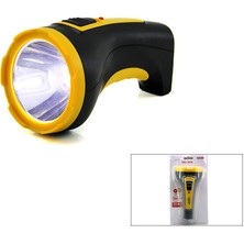 Go İthalat 10W Tek LED Bombeli Gövde Fiş Şarjlı El Feneri Uzun Mesafeli Kambur (5250)