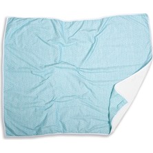 Özgürce Yumuşak ve Şık Kapitoneli Pamuk Battaniye, 85X105 Cm, Mint Renkli