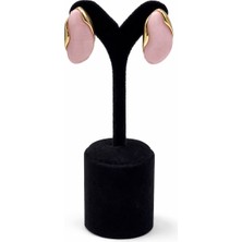 Pangu Renkli Akrilik Taşlı Altın Renk Çelik Küpe