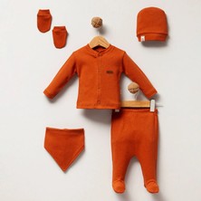 Mahfel 5'li Kiremit %100 Pamuk Premium Hastane Çıkış Seti