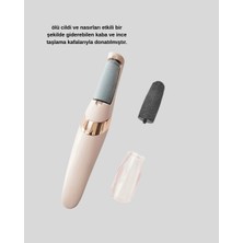 Astraltech USB Şarjlı Elektrikli Ayak Törpüsü Nasır Temizleyici Kaba ve İnce Taşlama Kafalarıyla