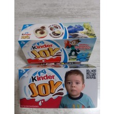 Kinder [erkek] Kişiye Özel Kutu Içerisinde 3'lü Joy [1 Adet] – Doğum Günü, Parti, Sevgili, Çocuk