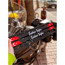 Wooddoom Türk Bayraklı Kişiye Özel Pleksi Plakalık