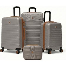 Louisiana Polo 4'lü Valiz Seti Büyük Boy - Orta Boy - Kabin Boy - Makyaj Taş-Taba 1168