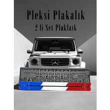 Wooddoom Fransa Bayraklı Plakalık Pleksi