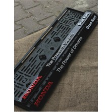 Wooddoom Honda The Power Of Dreams Isim Yazılı Pleksi Plakalık