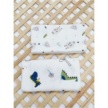 Özgürce Yumuşak Çok Amaçlı Müslin Battaniye Örtü Seti 90X100 Cm, %100 Pamuk