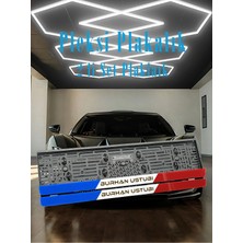 Wooddoom Fransa Bayraklı Kişiye Özel Isimli Pleksi Plakalık