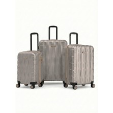 Louisiana Polo 3'lü Valiz Seti Büyük Boy - Orta Boy - Kabin Boy Taş-Bej 1167