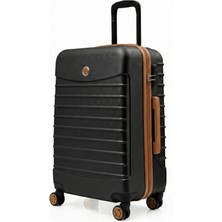 Louisiana Polo Orta Boy Valiz 4x2 Teker Siyah-Taba 1168