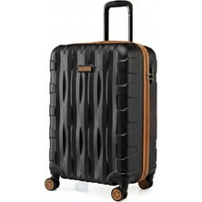 Louisiana Polo Kabin Boy Valiz 4x2 Teker Siyah-Taba 1167