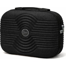 Louisiana Polo Abs Valiz Üstü Makyaj Çantası - El Valizi Siyah-Siyah