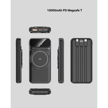 15W Kablosuz Şarj Özellikli 10000 Mah Powerbank -  Type-C Hızlı Şarj - Lisinya