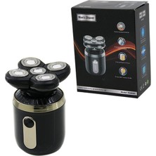 MERİVİA Seyahat Tipi 5 Başlık Günlük Sıfır Sakal - Çizim Başlık Traş Makinesi USB Şarjlı Cep - Çanta Boy (5405)