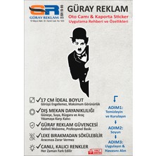 Charlie Chaplin (Şarlo) Karakterli Oto Cam & Kaporta Sticker