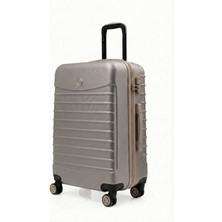 Louisiana Polo Orta Boy Valiz 4x2 Teker Taş-Bej 1168