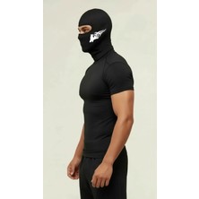 Flex Premium Reflektörlü Siyah Kar Maskesi Model 27 Balaklava Balaclava Motorsiklet Scooter Bisiklet Spor