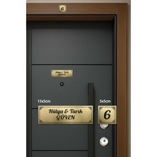 Dekoratif Metal Kapı Isimliği – Kişiye Özel Paslanmaz Kapı Numarası ve Isimlik Plakası