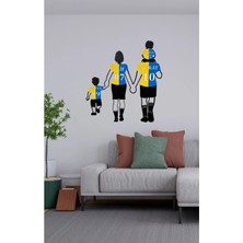 Oblivion Kişiye Özel Taraftar Duvar Dekoru-Anne-Baba-2 Erkek Çocuk-Isimli ve Numaralı -Takım Renkleri