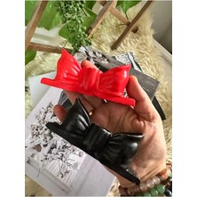 2’li Kurdele Fiyonk Mumluk El Yapımı 12X5.5CM Boyutunda]