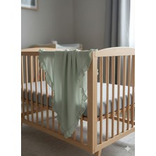 Özgürce Çift Kat Kalın Müslin Bebek Battaniyesi 105X100 Cm, Yumuşak ve Rahat