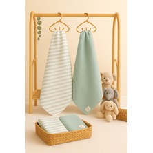 Özgürce Çift Kat Müslin Bebek Örtüsü 80X100 Cm, %100 Pamuk, Çok Amaçlı 2'li Paket