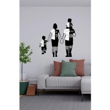 Oblivion Kişiye Özel Taraftar Duvar Dekoru-Anne-Baba-1 Kız 1 Erkek Çocuk-Isimli ve Numaralı -Takım Renkleri