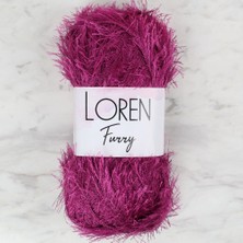 İlk El Grup Ieg™ Loren Furry Mor El Örgü Ipi - RF031 - 34055