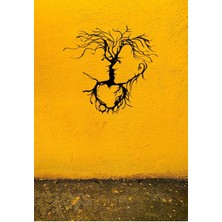 Oblivion Ağaç Dalları Çift Profil Metal Duvar Dekoru | Modern Dekoratif Metal Tablo | Minimalist Duvar Süsü