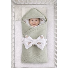 Özgürce Rahat ve Yumuşak Bebek Kundak, Sevimli Ayıcık Desenli, Konforlu Uyku Için