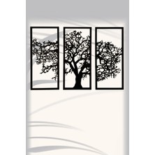 Oblivion Ağaç Temalı 3’lü Duvar Tablosu |modern Dekoratif Tablo Seti |salon,ofis,yatak Odası Duvar Dekoru
